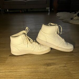 nike ebernon mid all triple white womens sneaker shoe size 9 high top basketball